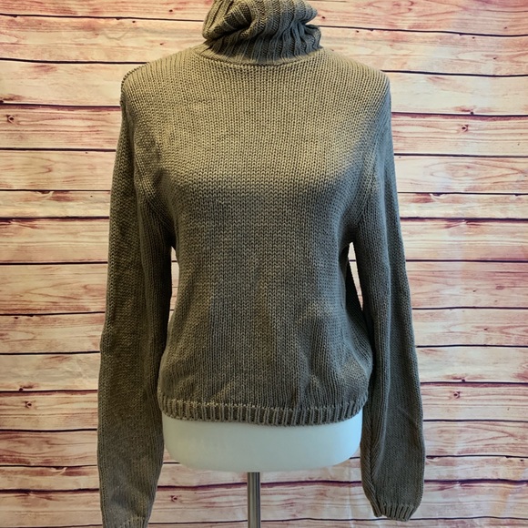 Vintage J. Crew Outfitters Turtleneck Sweater, Size Large - Picture 2 of 6